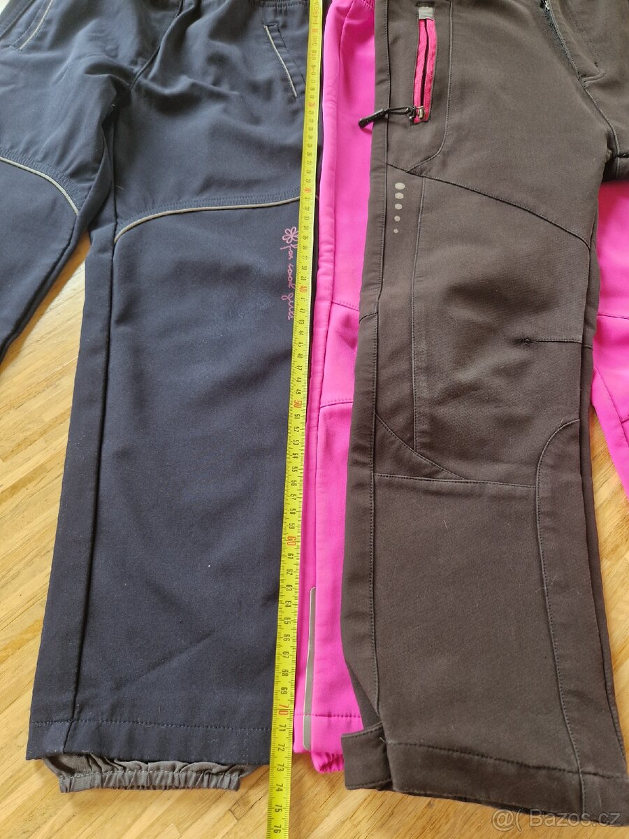 Softshellové kalhoty holka vel.122, 128,134 - 2
