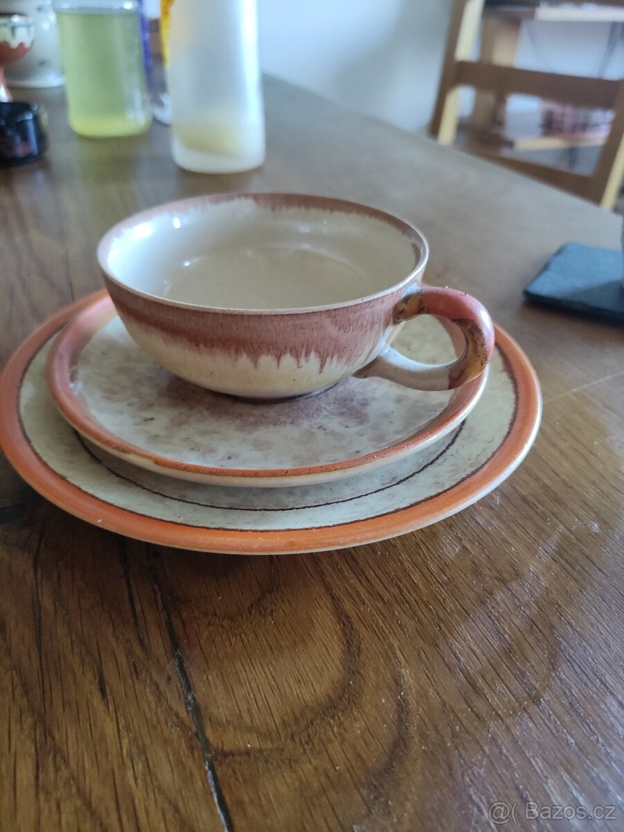 retro čajová souprava - 2