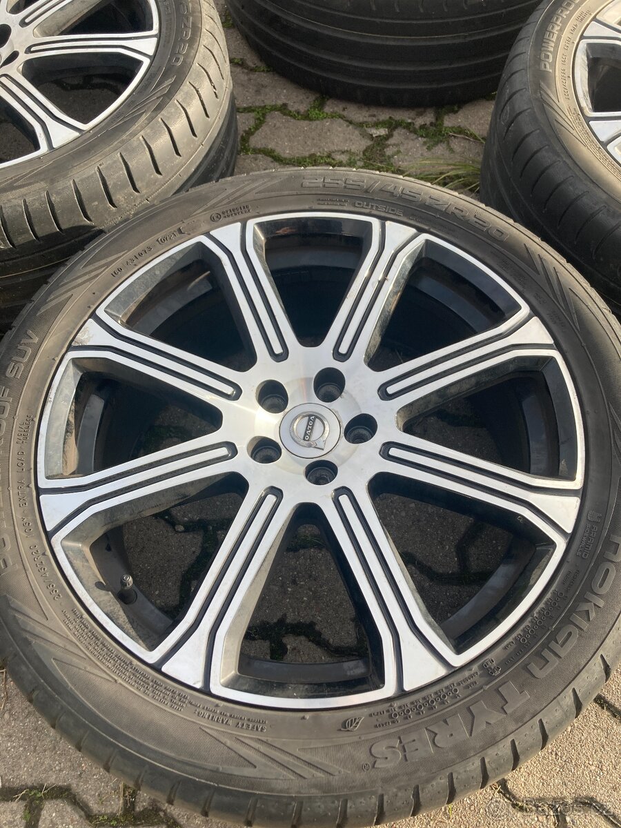 Sada alu kol Volvo 5x108, pneu letní 255/45/20 - 2