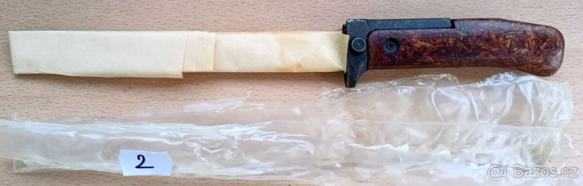 Nepoužitý originál zabalený bodák bajonet vz58 3.typ 1nýt - 2