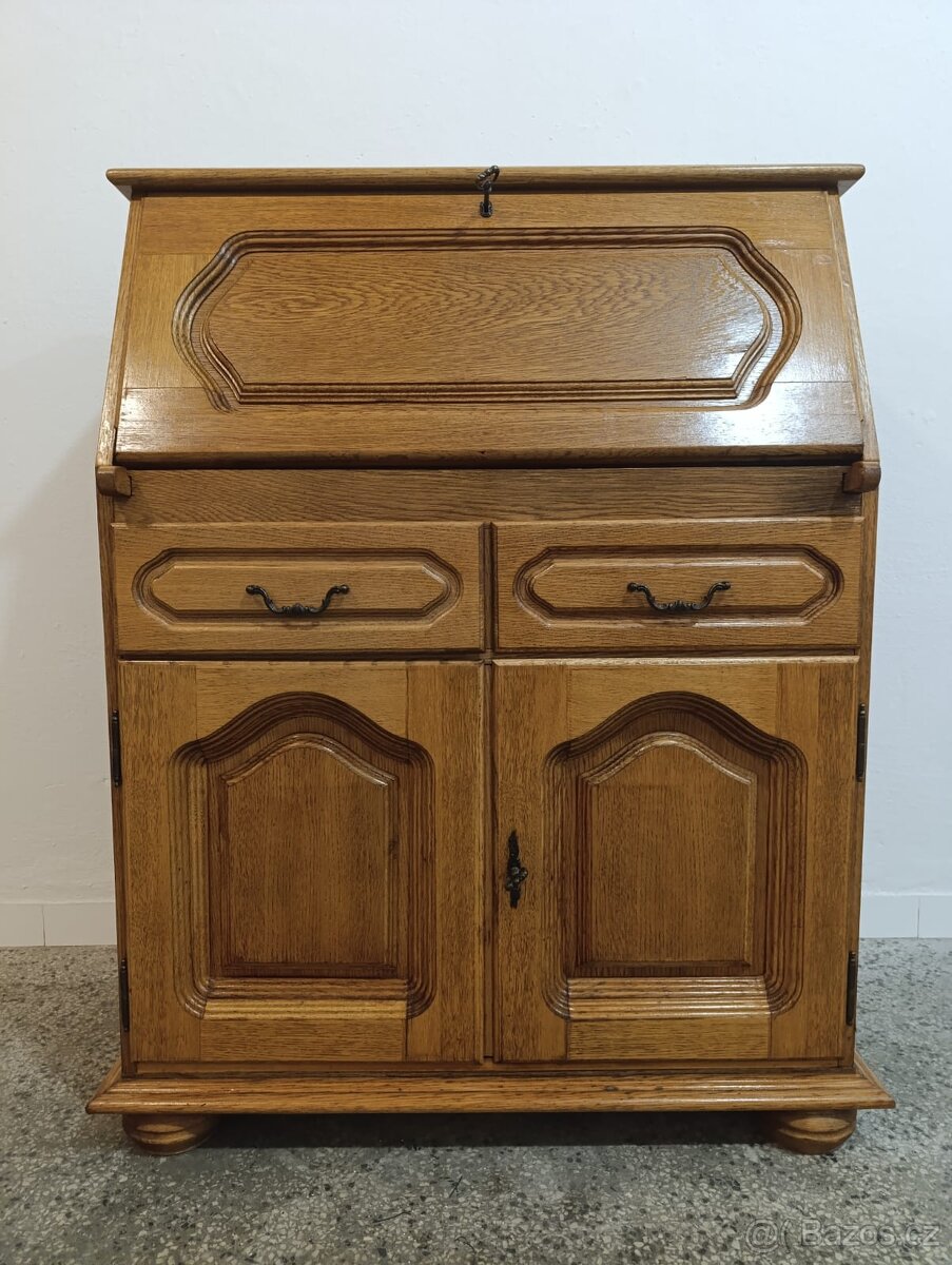 Rustikální sekretář, komoda, masív, Nábytek s příběhem - 2