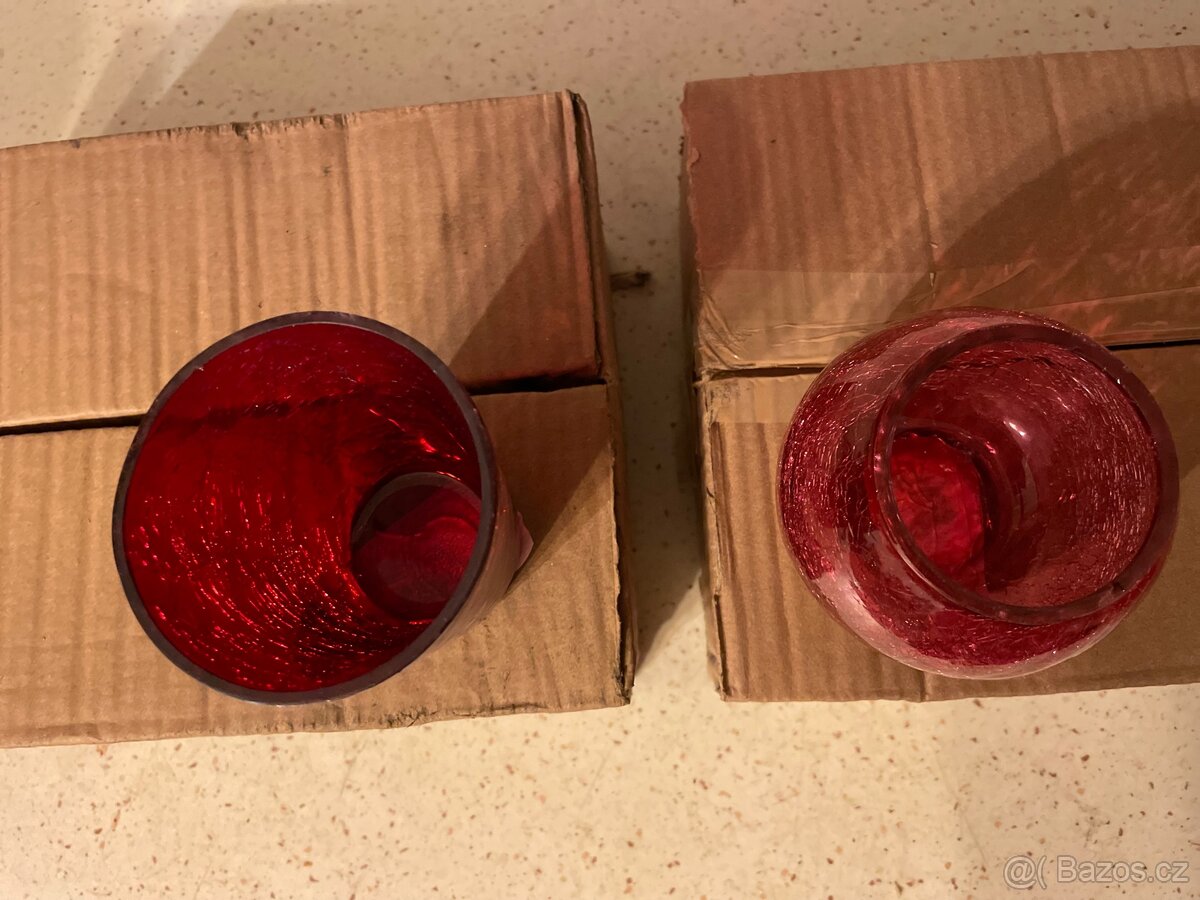 Kalíšky “V” s prasklinovým designem - 2