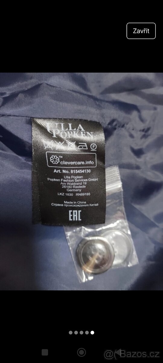 Dámský zimní kabát Ula Popken v.50 - 2