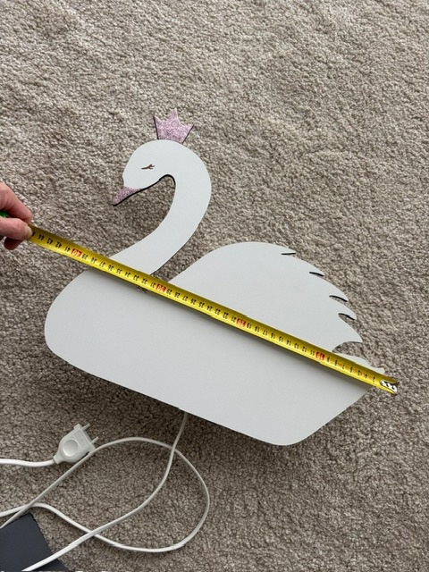 Dětská lampička LABUŤ – designová, LED, TOP stav - 2