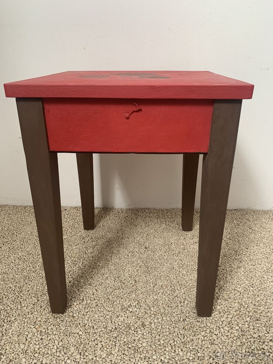 Stolička retro s úložným prostorem - 2