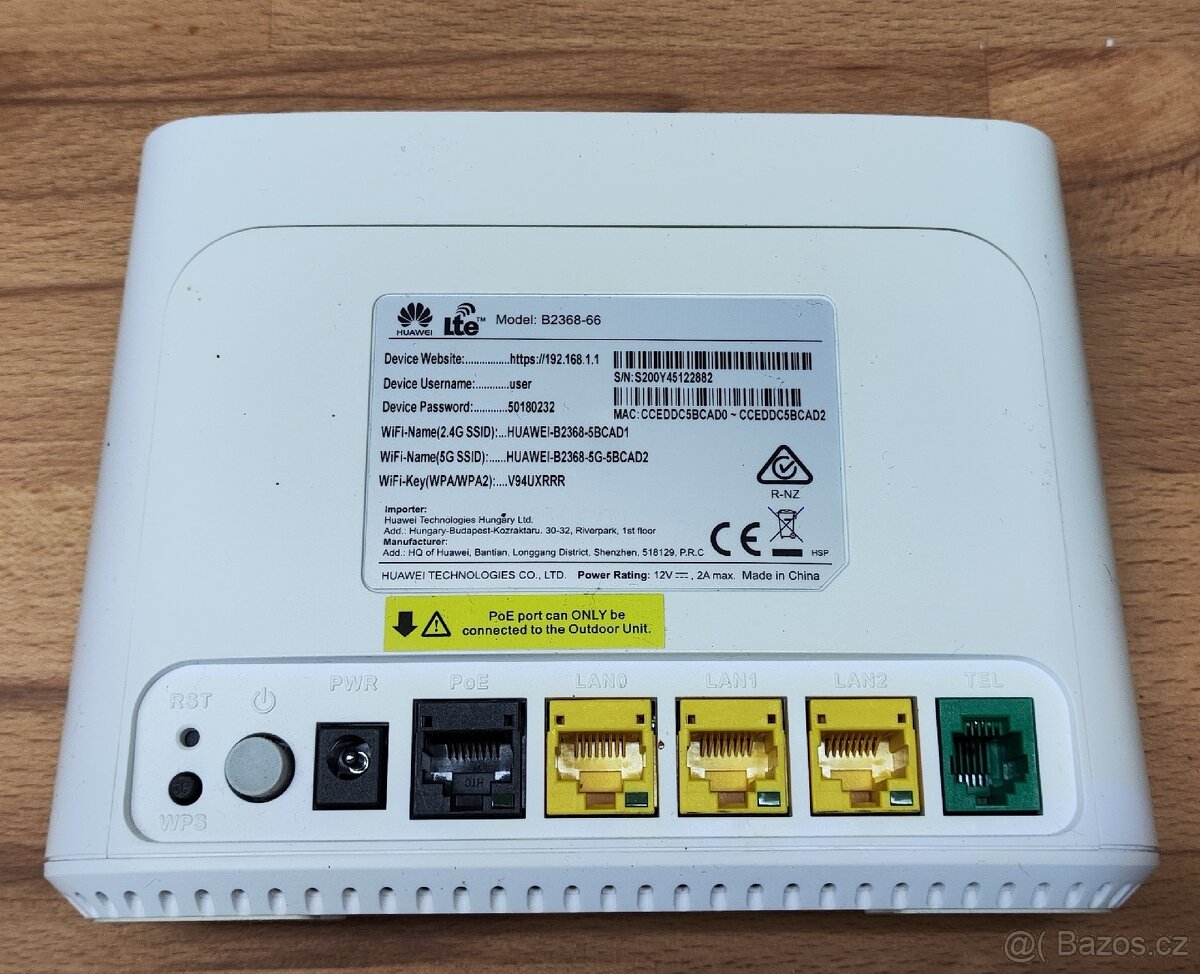 Huawei LTE router a anténa - 2