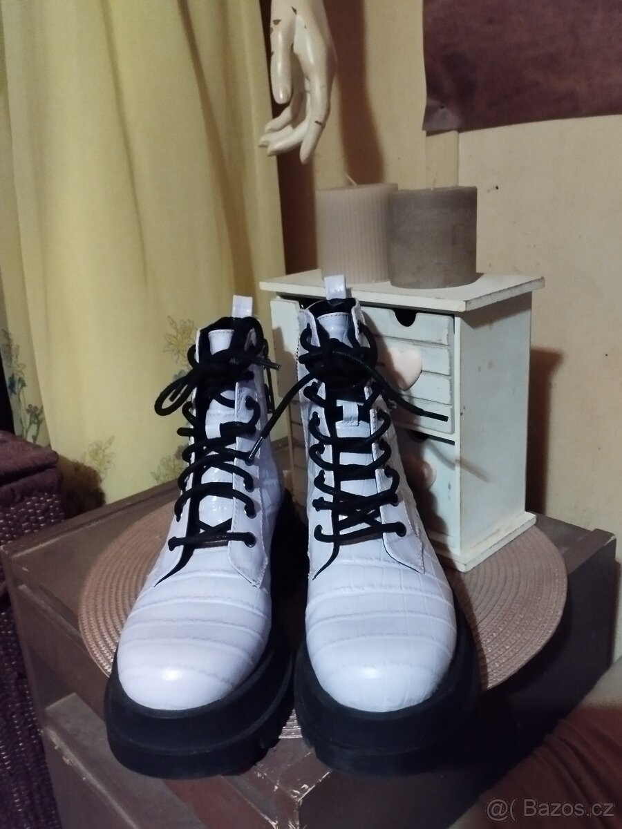 kožené lila boty Aldo - 2