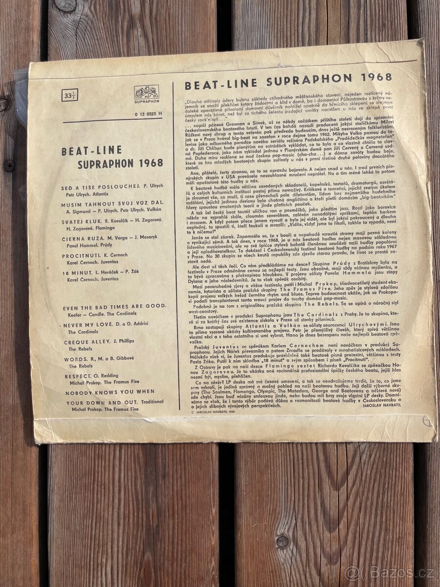 BEAT-LINE Supraphon 1968 LP - 2