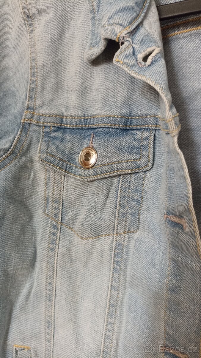 Modrá džínová bunda, vel. 152 - 2
