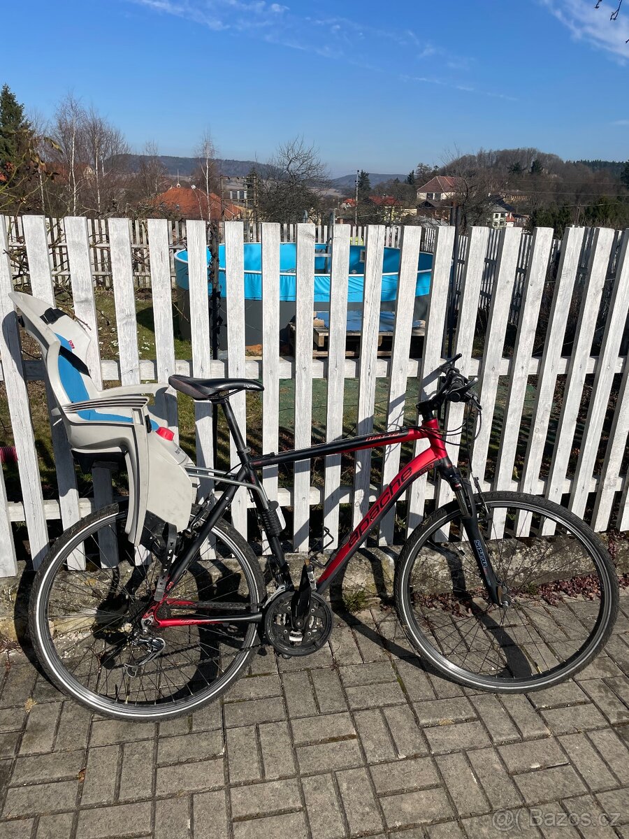 Trekové kolo Apache Matto + cyklosedačka Hamax - 2
