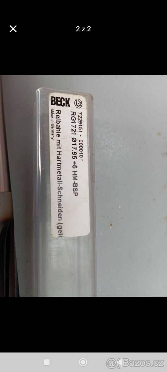 Výstružníky Beck - 2