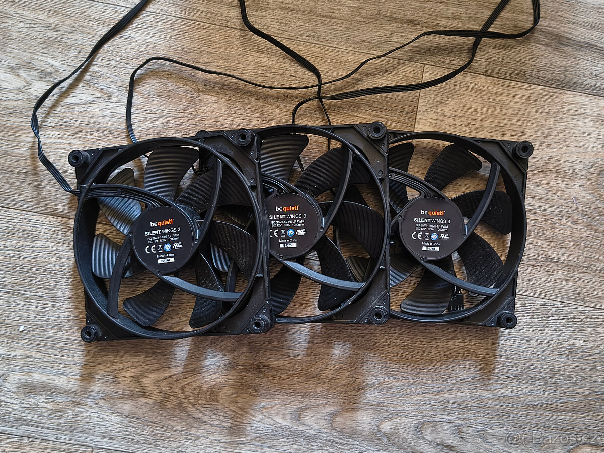 3x ventilátor Be Quiet Silent Wings 3 140mm PWM. - 2