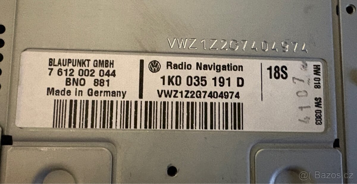 Autorádio z VW s NAVI - 2