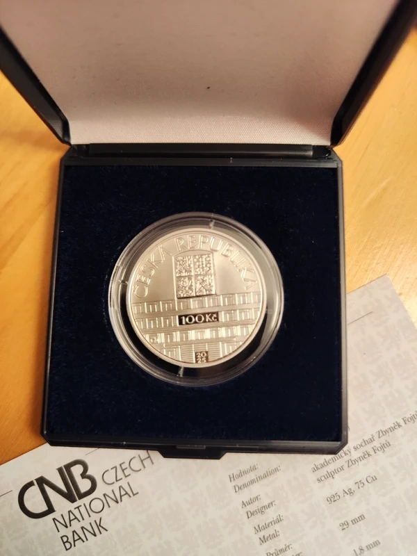 Stříbrná mince 100 Kč 2025 Nejvyšší soud, provedení proof - 2