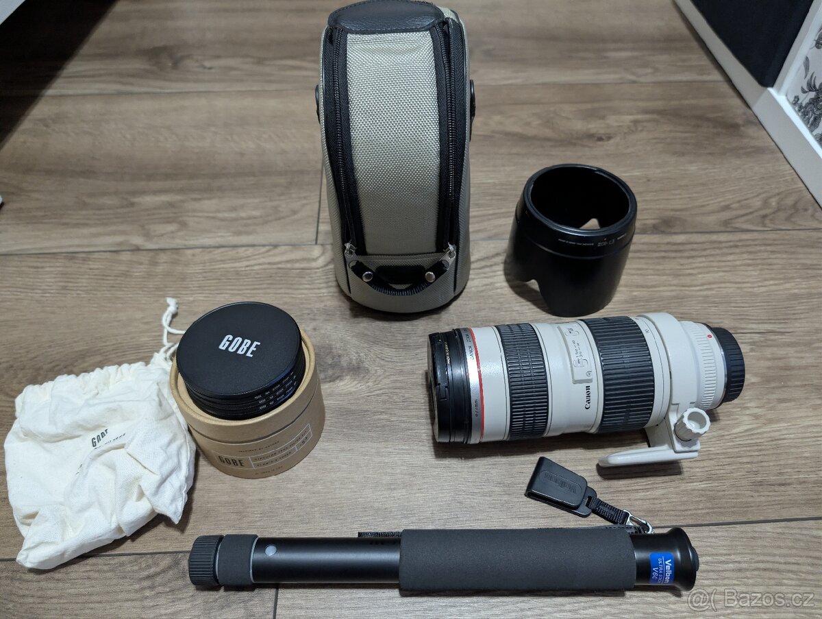 Canon EF 70–200 mm f/2.8 L + příslušenství - 2