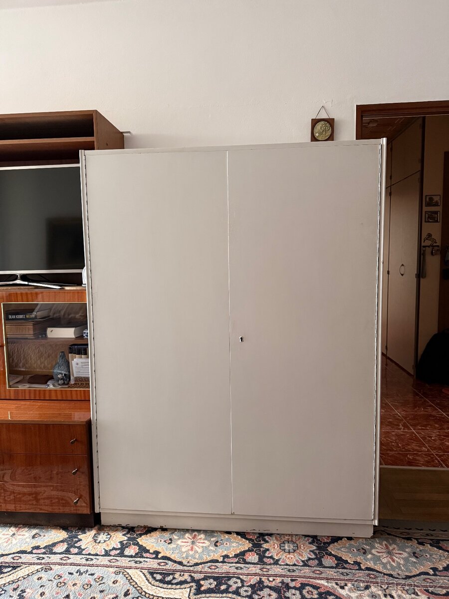 Šatní skříň, bílá - 2