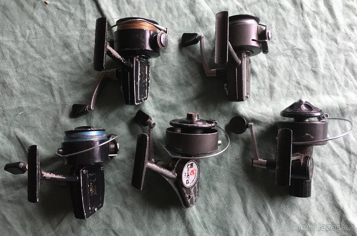 Retro rybář starý naviják - 2