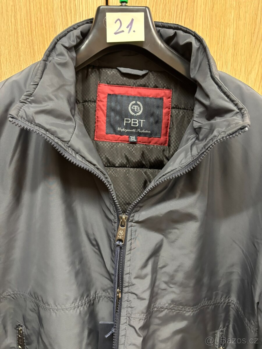 21. Modrá, italská, pánská bunda PBT - 2