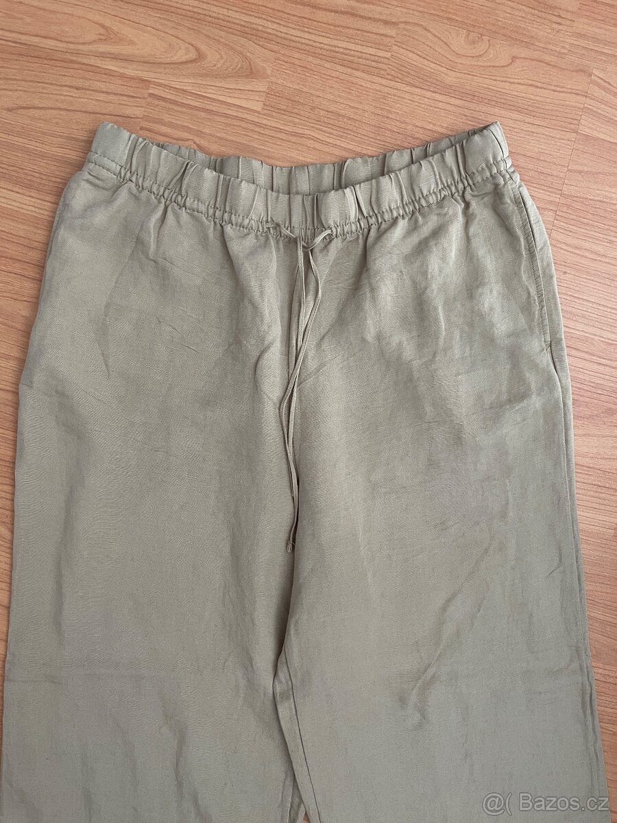 Plátěné volné kalhoty - 2