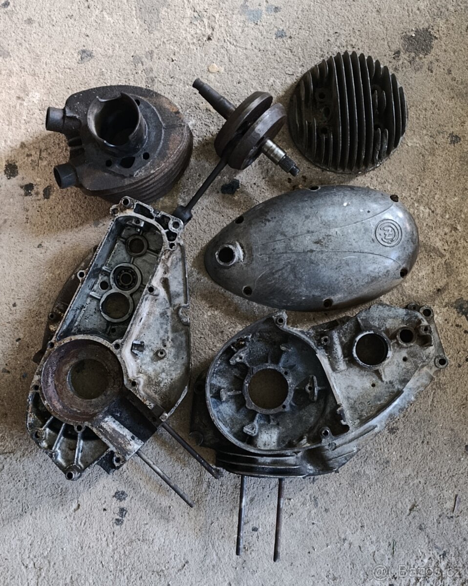 Díly motoru ČZ 150 C - 2