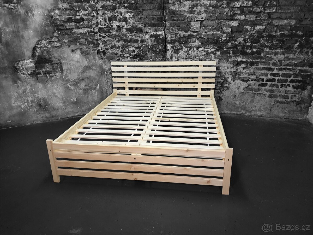 Postel 180×200 cm + rošt – 4 990 Kč - 2