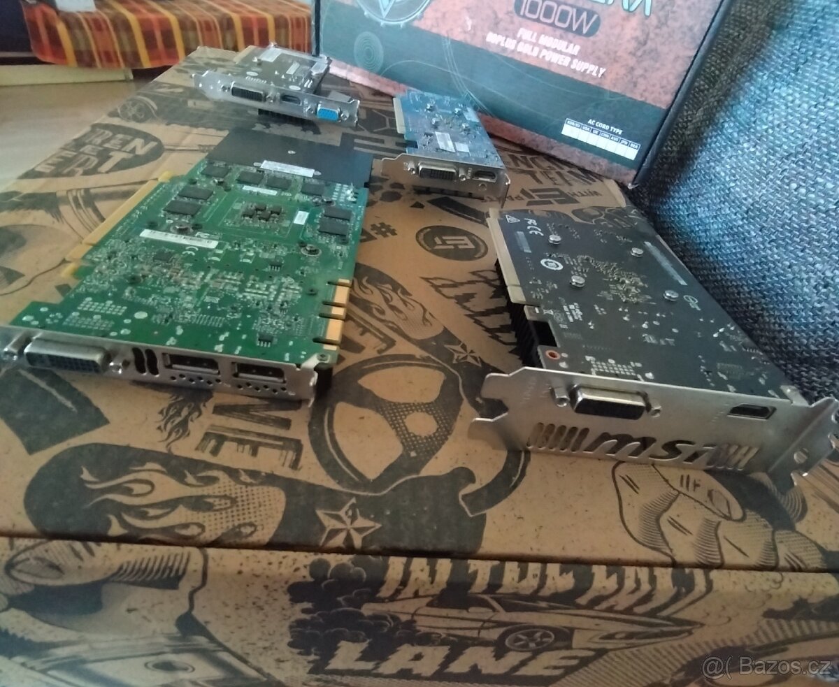 Pasivní GPU; GT1030, GT710 + Quadro K4200 - 2