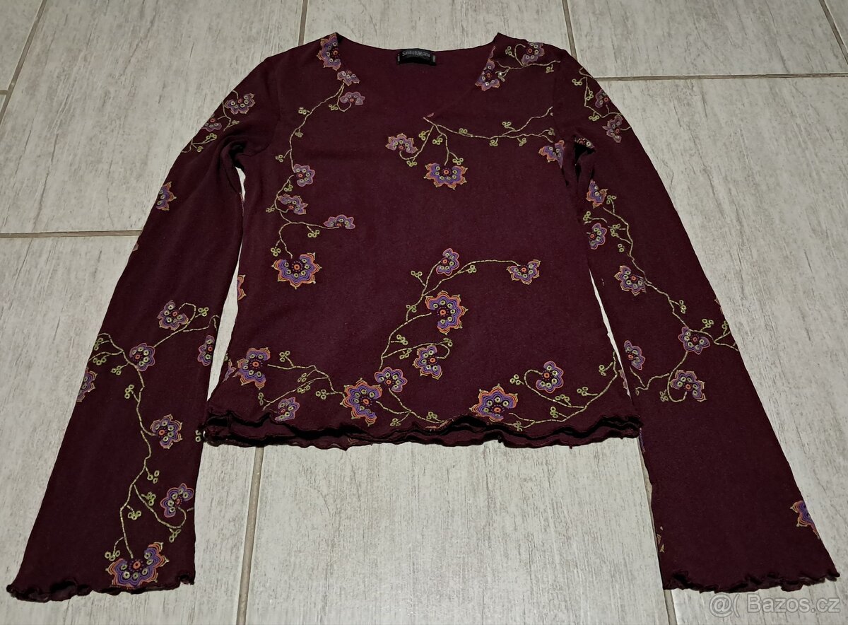 Krásné dámské tričko / halenka velikost S - 2