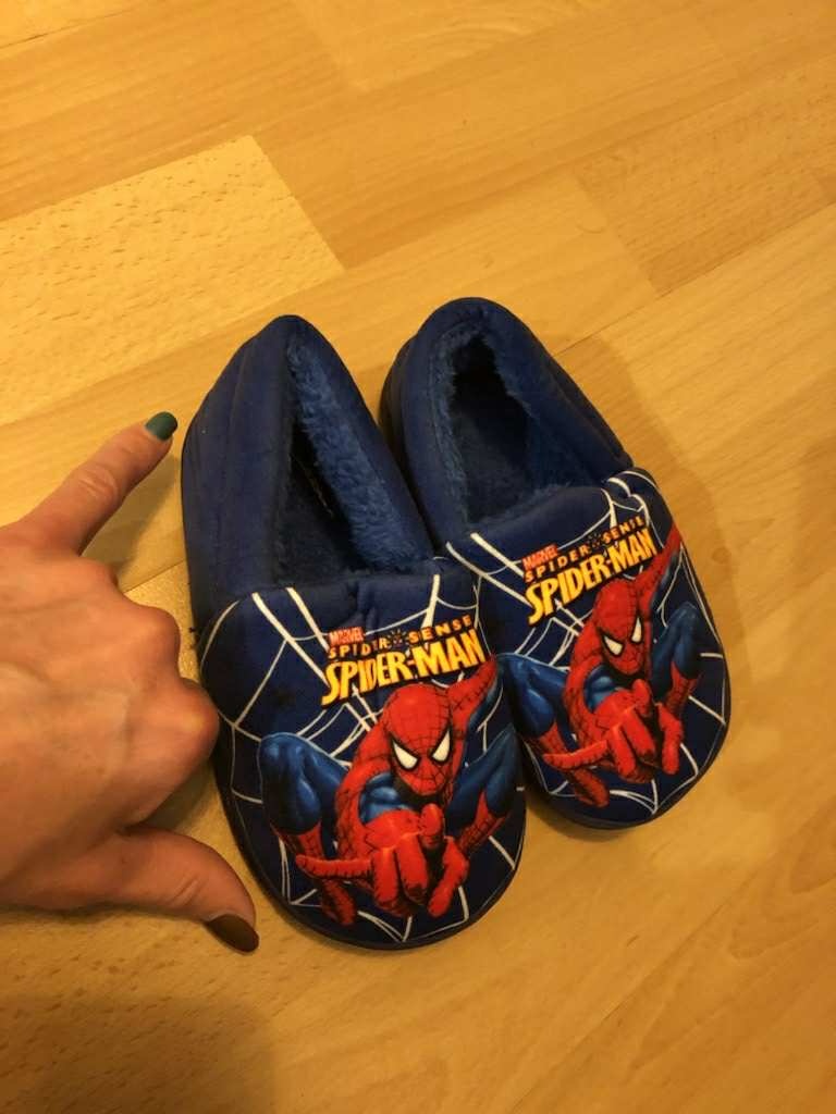 Dětské pantofle spiderman modré - 2