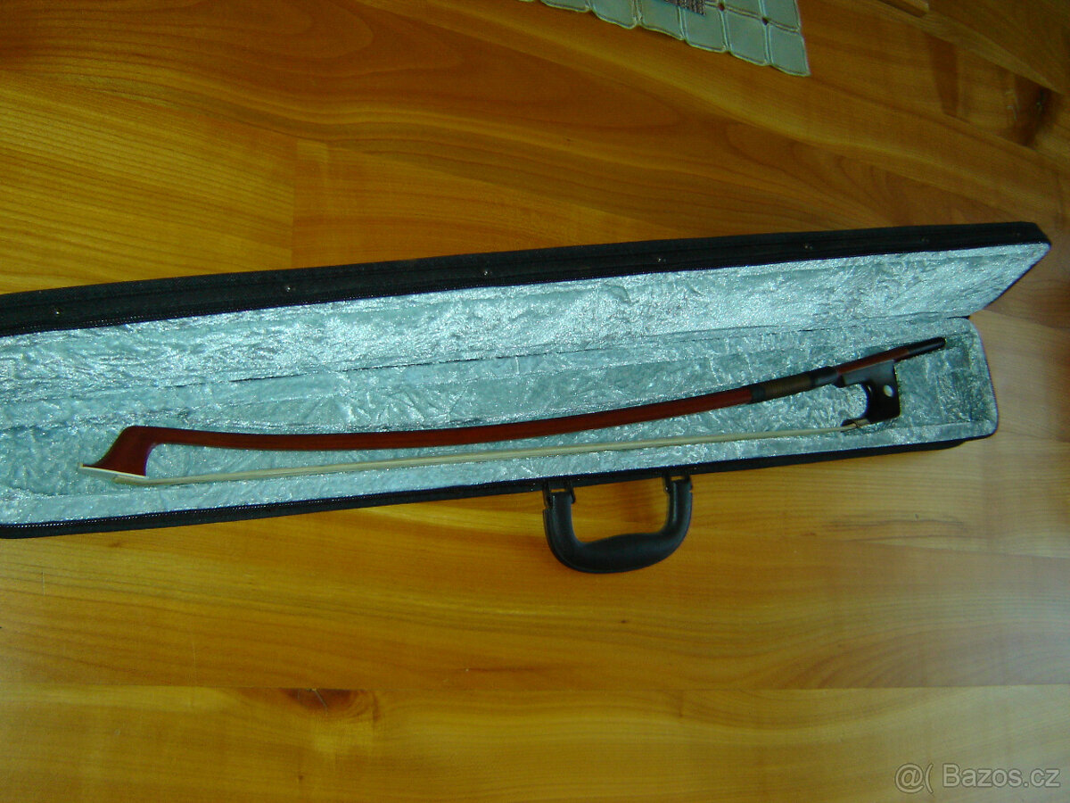 Německý 4/4 smyčec na kontrabas a pouzdro - 2