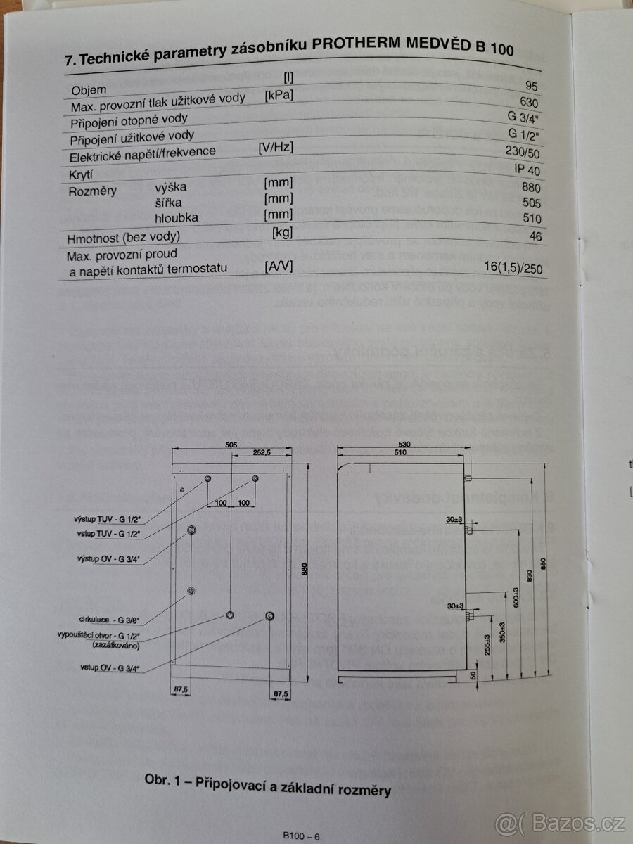 PROTHERM B100 Medvěd-zasobnik 100l - 2