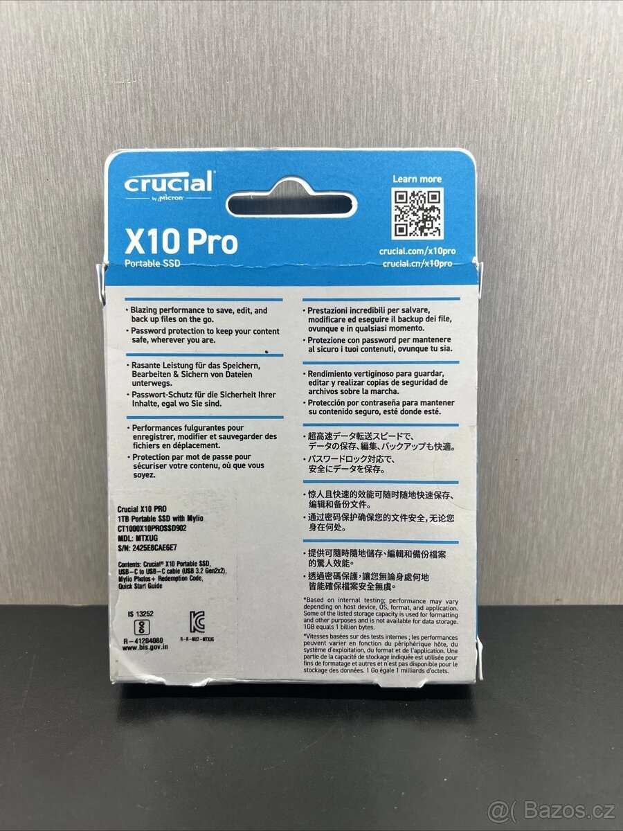 Nový SSD disk Crucial X10 Pro 1TB - 2