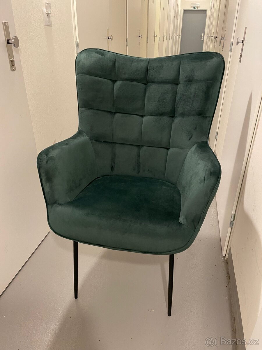Sametové křeslo Glasgow - 2