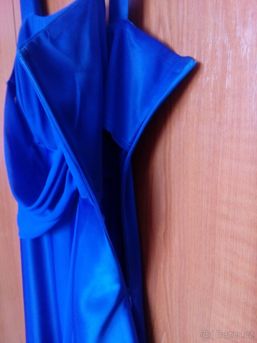 Modré společenské šaty - 2