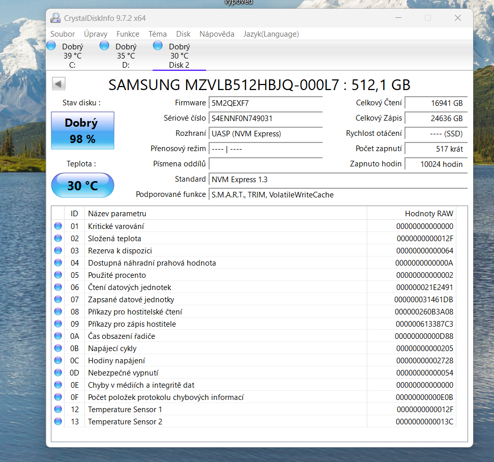 SSD NVMe Samsung 512 Gb - 2