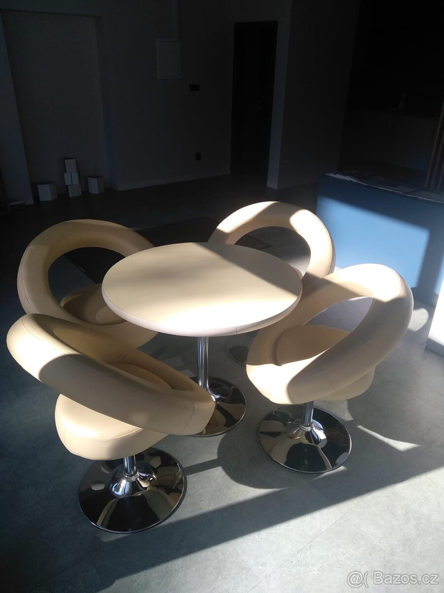 Prodám designová otočná křesla a stůl - 2
