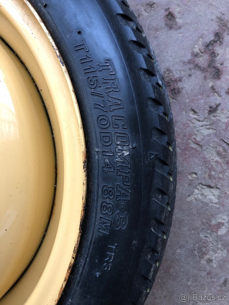 Rezerva, dojezdové kolo 115/70 R14 - 2