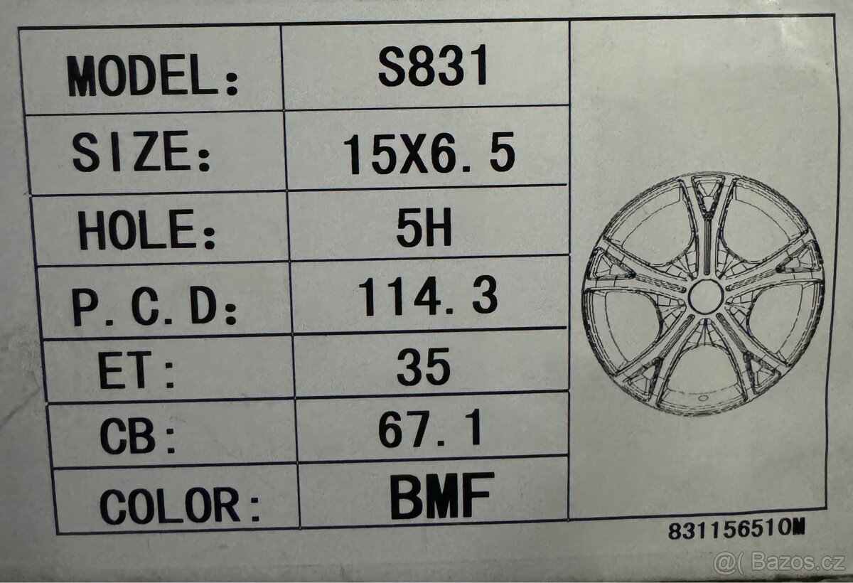 Al kola 15” 5x114,3 - 2