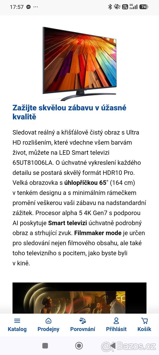 Televize LG 65/164cm - 2