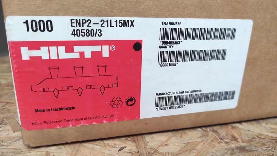 Hřeby a patrony k nastřelovací pistoli HILTI DX650 a DX750 - 2