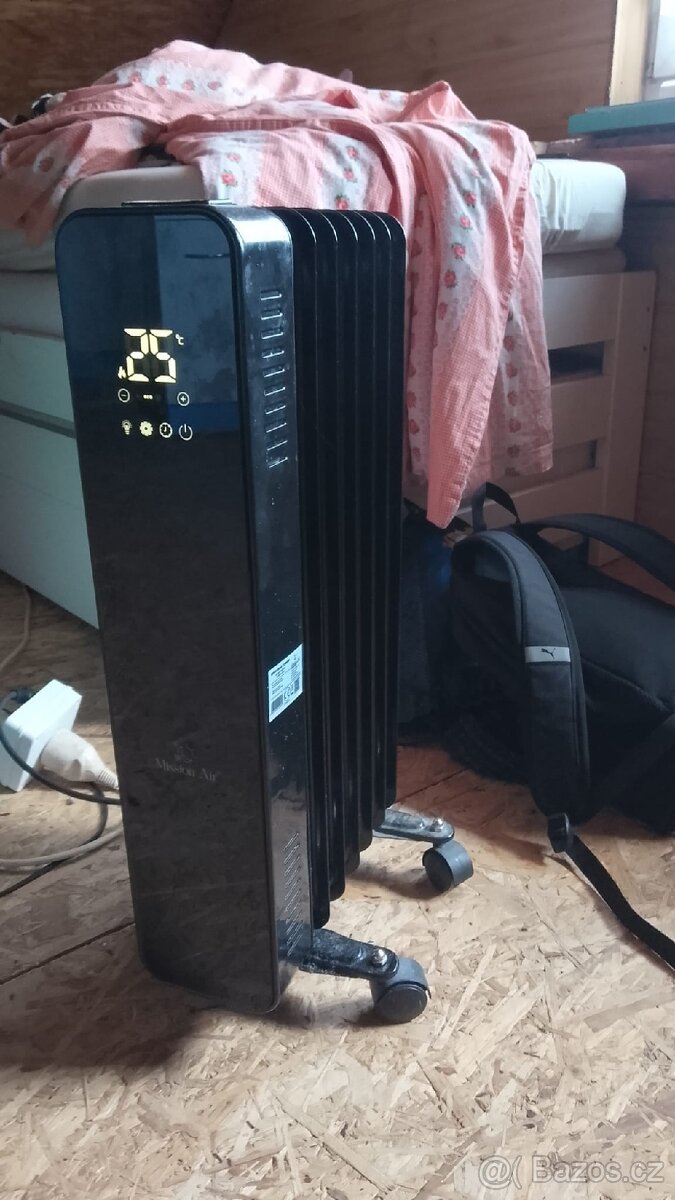 Olejový elektrický radiátor s ovladacem - 2