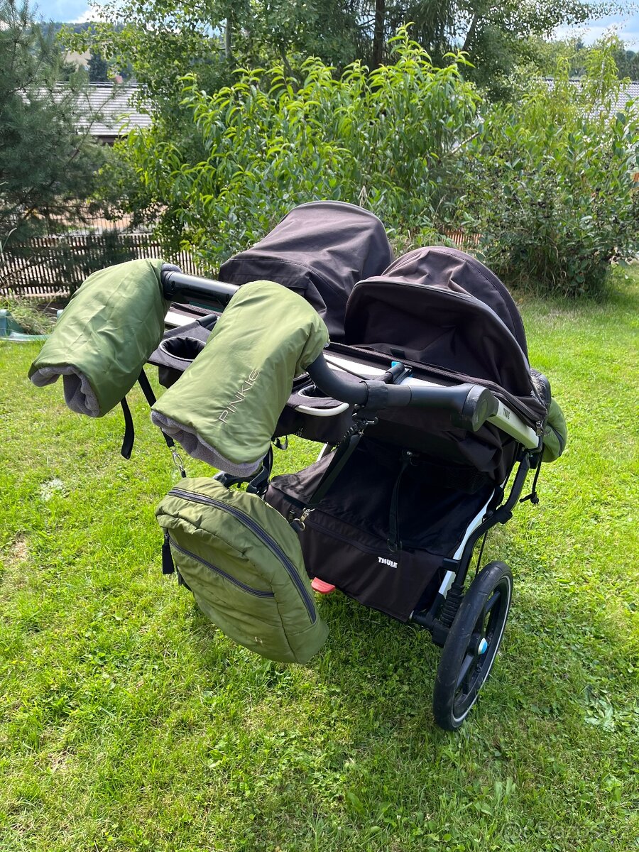 ✨ THULE URBAN GLIDE 2 DOUBLE + ZIMNÍ SET PINKIE - 2