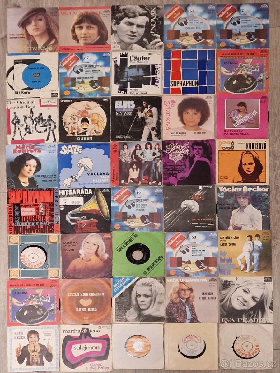 Sbírka vinylů 7" - 2