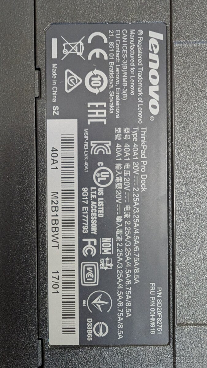 Dokovací stanice Lenovo - ThinkPad Pro Dock - 2