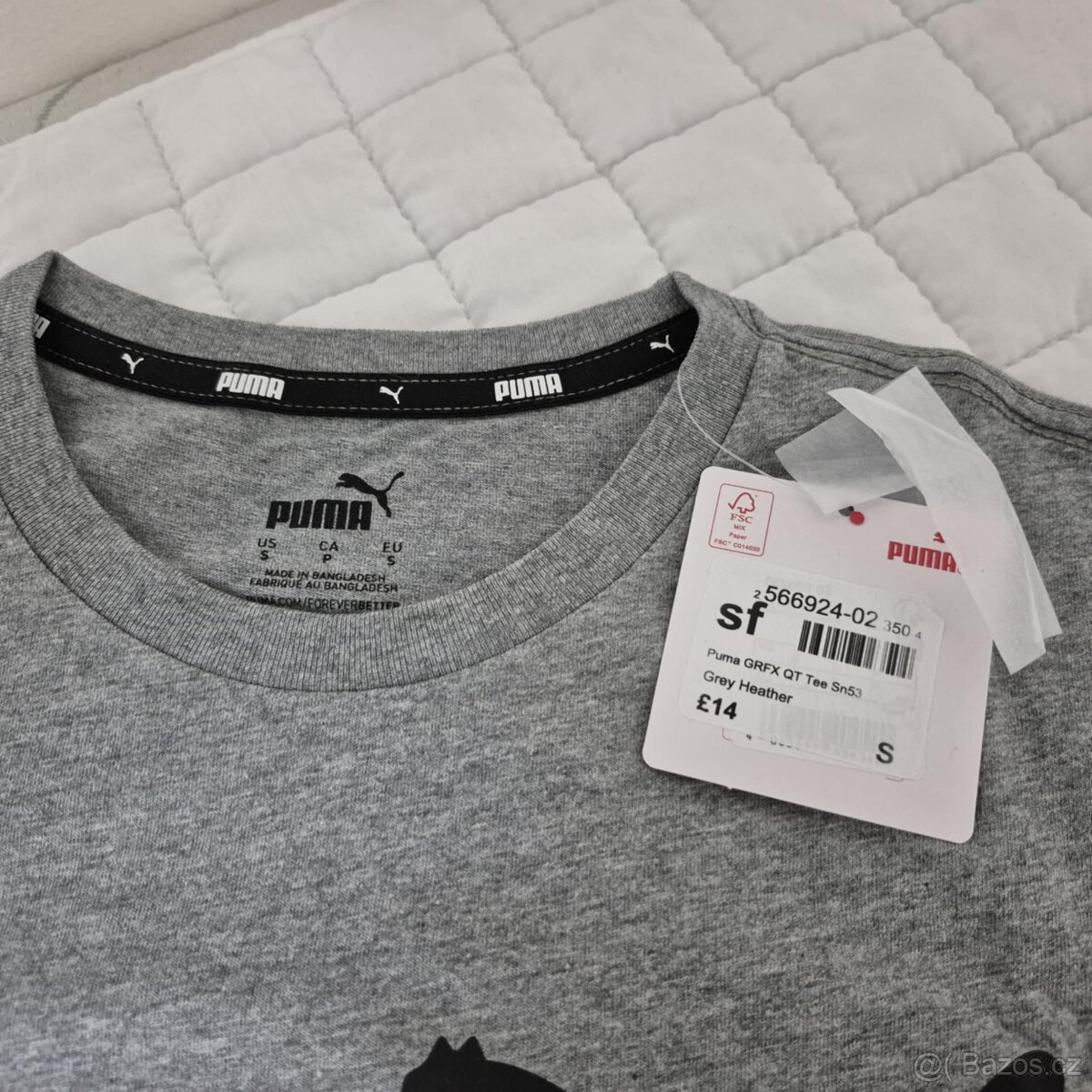 NOVÉ - Pánské šedé tričko PUMA S - 2