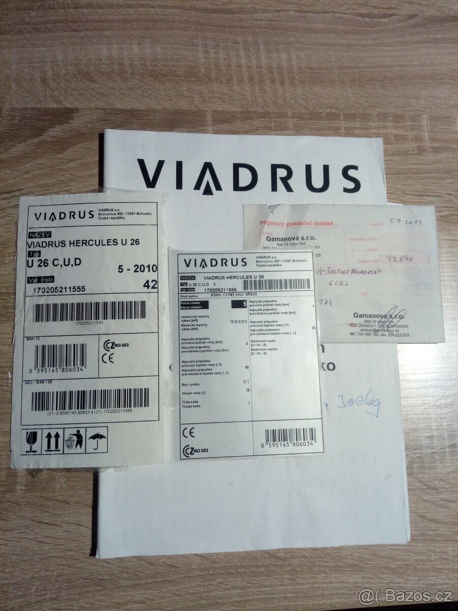 Kotel Viadrus U26 dily - 2