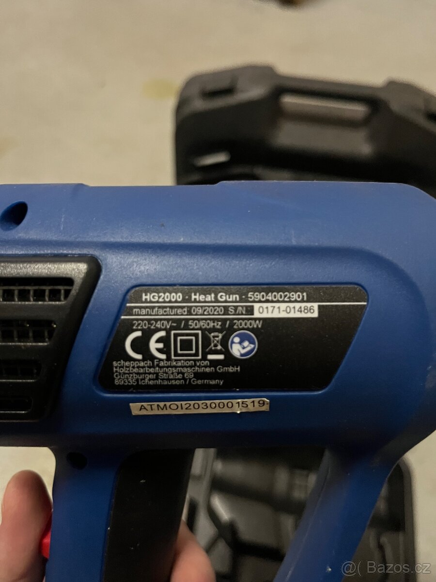 Scheppach HG2000, elektrická horkovzdušná pistole 2000 W - 2