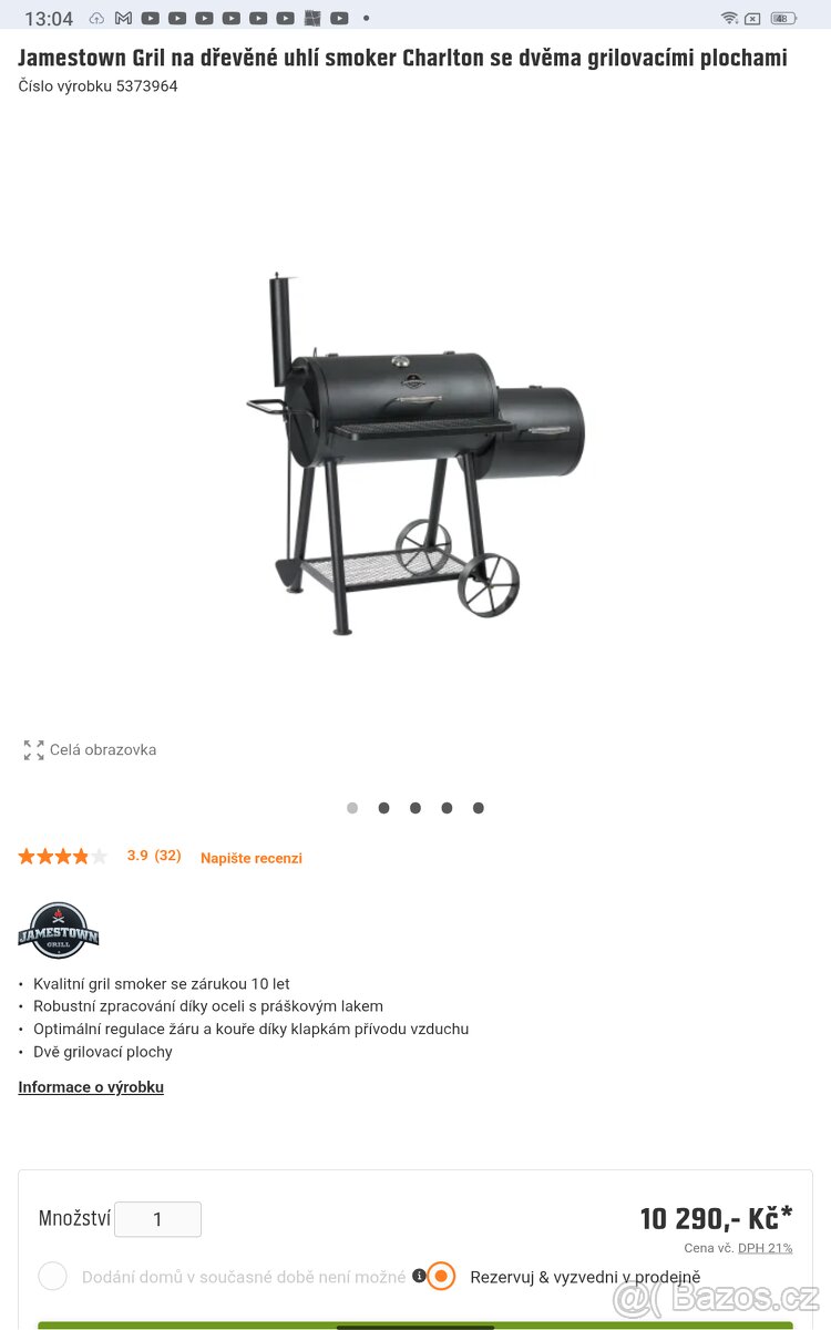 Gril Lokomotiva Jamestown - 2