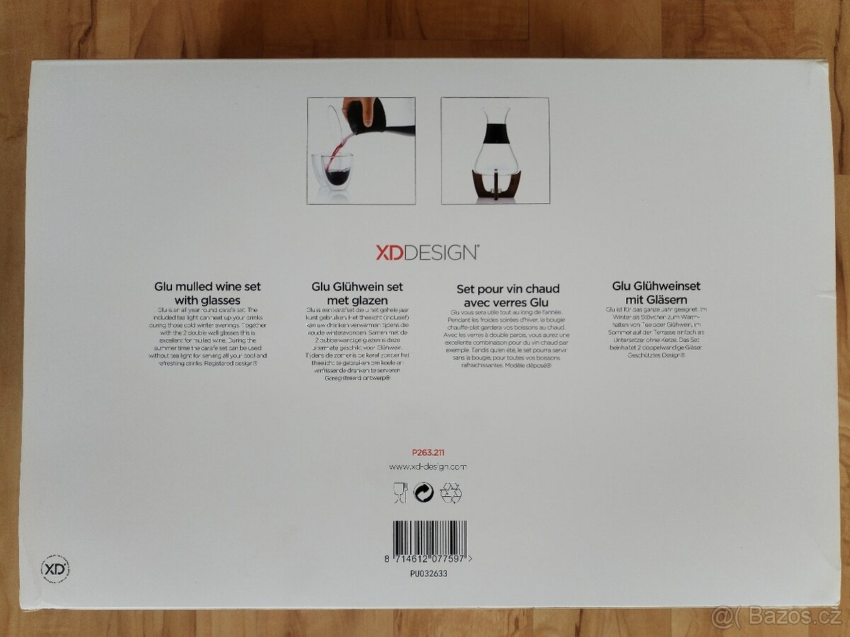 Džbán a sklenice na svařené víno, dárková sada - 2