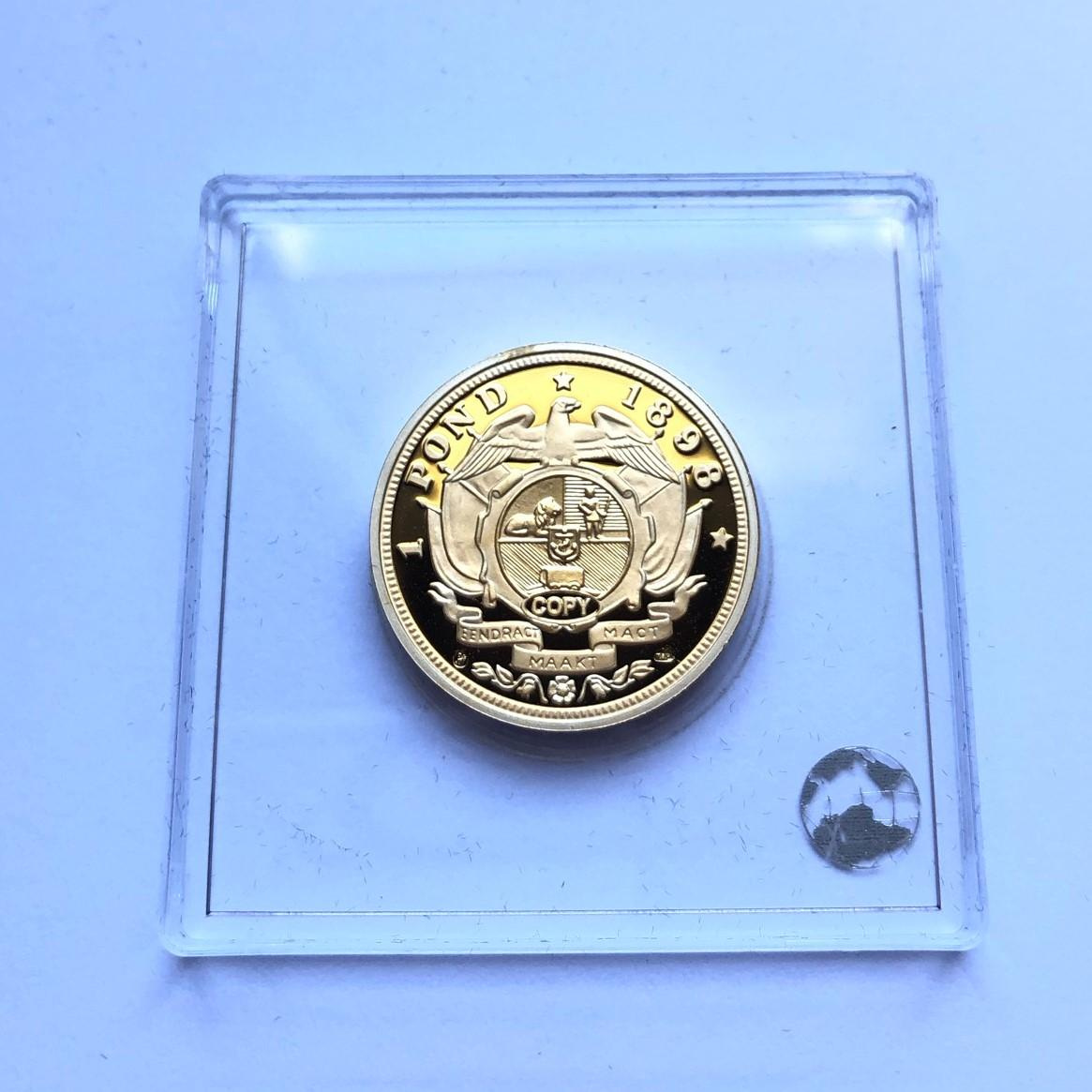 Pozlacená replika legendární mince Single 9 (1899) - 2