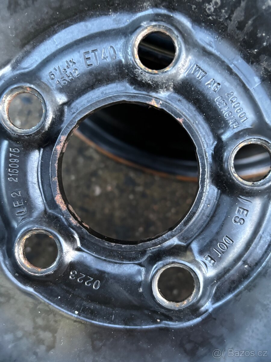 Plechové disky 15" ET40 5x100 - 2